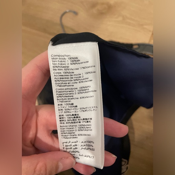 3.1 Phillip lim embroidered appliqué silk top size 4 - Picture 10 of 11